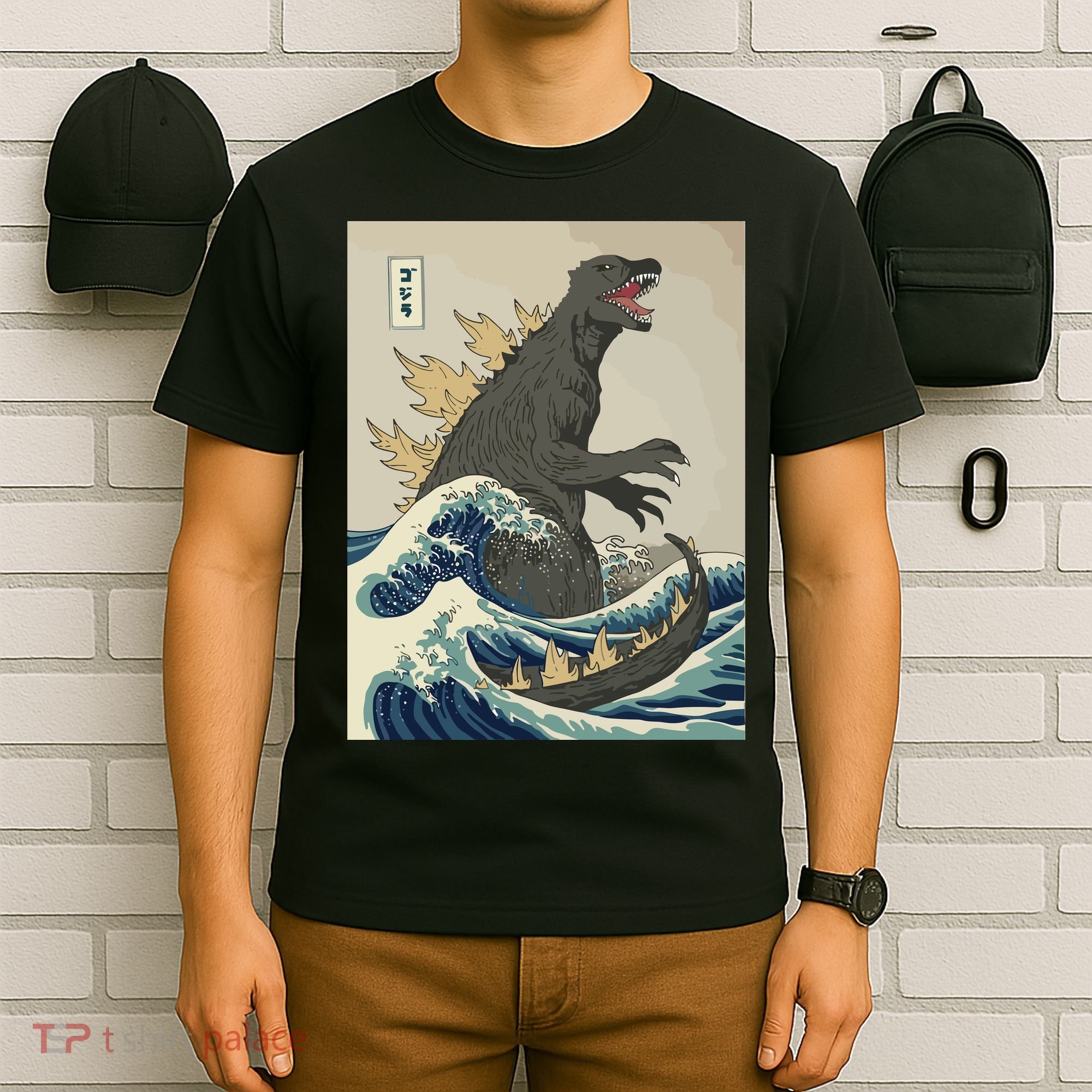 The Great Monster Off Kanagawa Team Wave T-Shirt