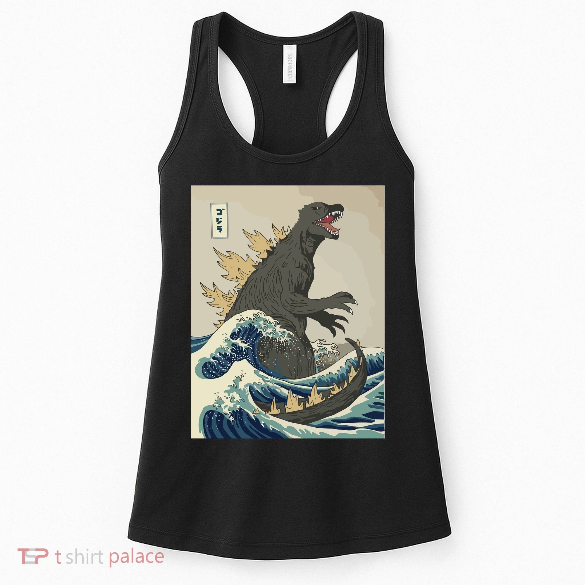 The Great Monster Off Kanagawa Team Wave Women's Tank Top