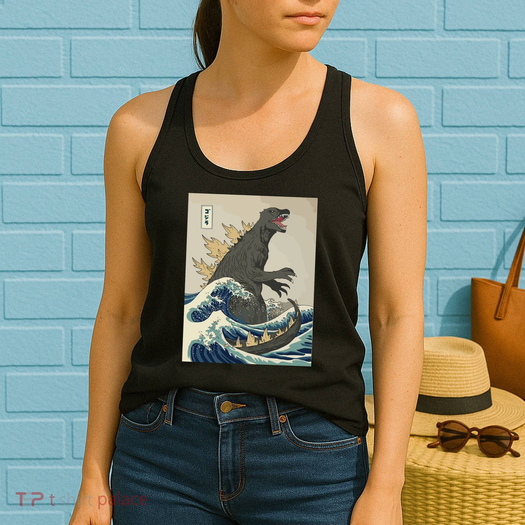 The Great Monster Off Kanagawa Team Wave Women's Tank Top