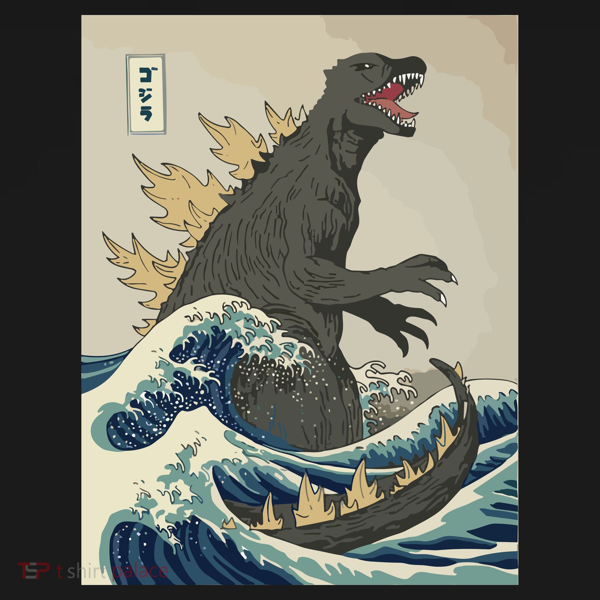 The Great Monster Off Kanagawa Team Wave Women's Tank Top