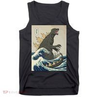 The Great Monster Off Kanagawa Team Wave Tank Top thumb 0