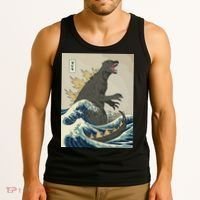 The Great Monster Off Kanagawa Team Wave Tank Top thumb 3