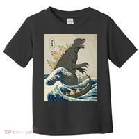 The Great Monster Off Kanagawa Team Wave Toddler T-Shirt thumb 0