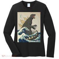 The Great Monster Off Kanagawa Team Wave Women's Long Sleeve Shirt thumb 0