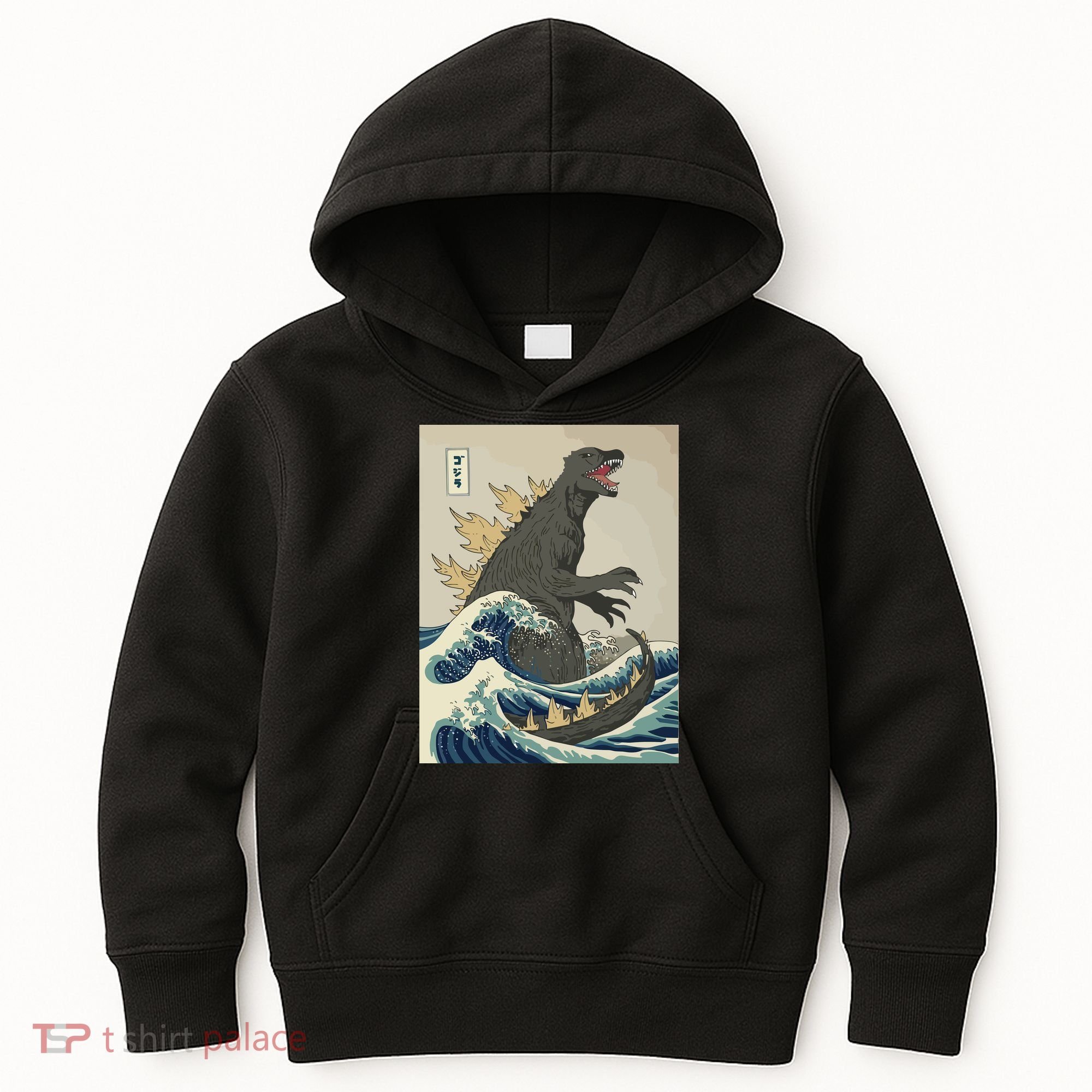 The Great Monster Off Kanagawa Team Wave Kids Hoodie
