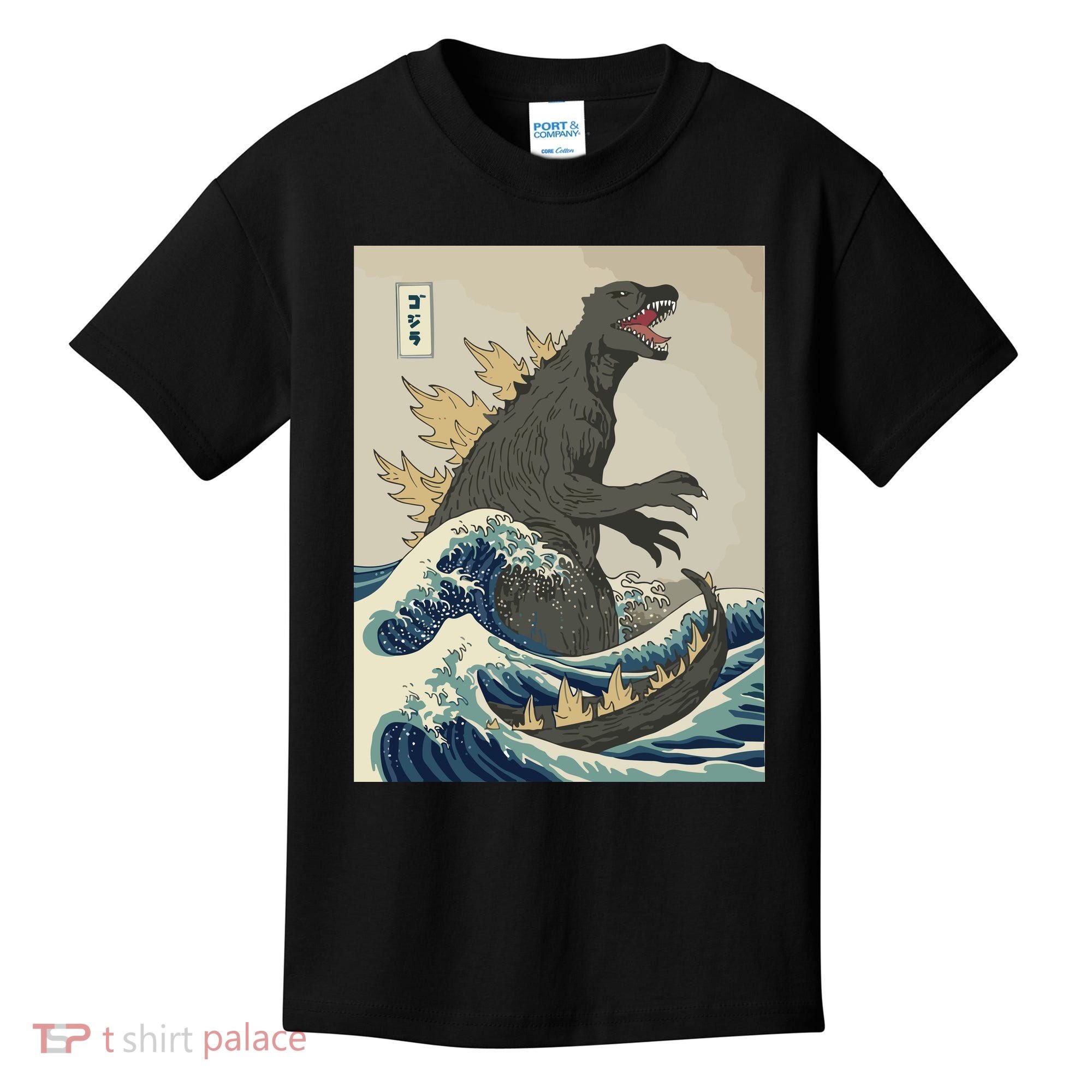 The Great Monster Off Kanagawa Team Wave Kids T-Shirt
