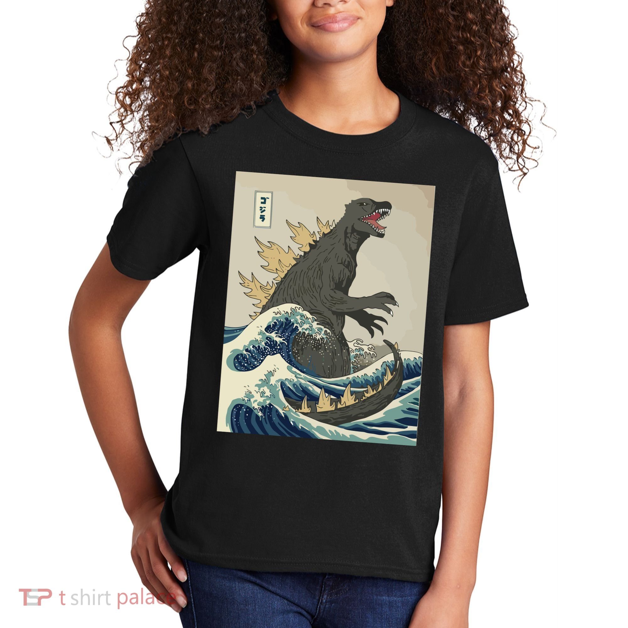 The Great Monster Off Kanagawa Team Wave Kids T-Shirt