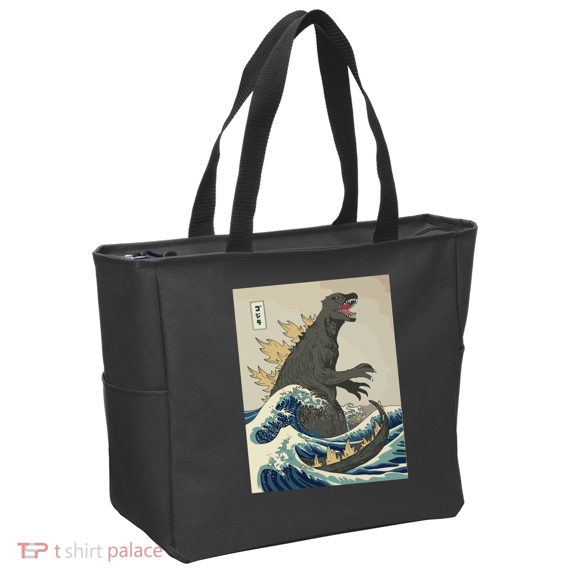 The Great Monster Off Kanagawa Team Wave Tote Bag