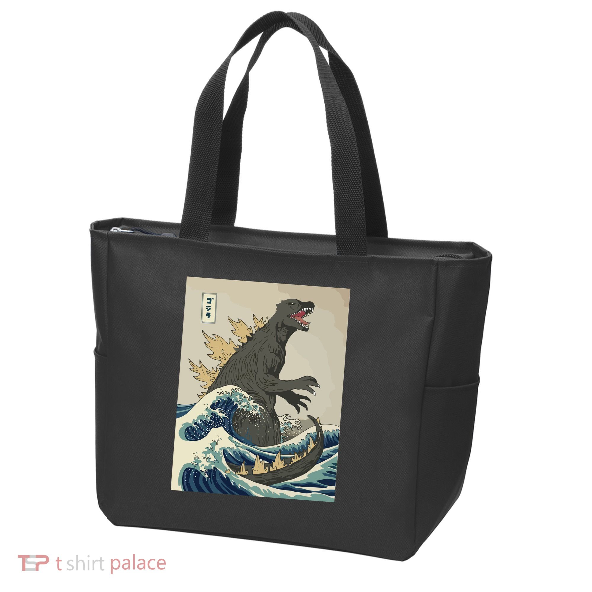 The Great Monster Off Kanagawa Team Wave Tote Bag
