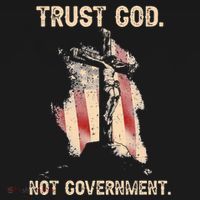 Trust God Not Government Christian Faith Cross Us Flag T-Shirt thumb 7