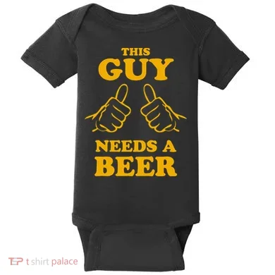 This Guy Needs A Beer Baby Bodysuit