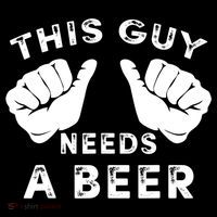 This Guy Needs A Beer Funny Drinking Gift Backpack thumb 2