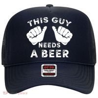 This Guy Needs A Beer Funny Drinking Gift Hat thumb 0