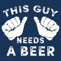 This Guy Needs A Beer Funny Drinking Gift Toddler T-Shirt thumb 4