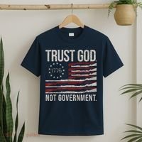 Trust God Not Government Anti Government Political T-Shirt thumb 2