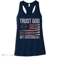 Trust God Not Government Anti Government Political Women's Tank Top thumb 0