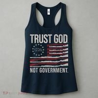 Trust God Not Government Anti Government Political Women's Tank Top thumb 3