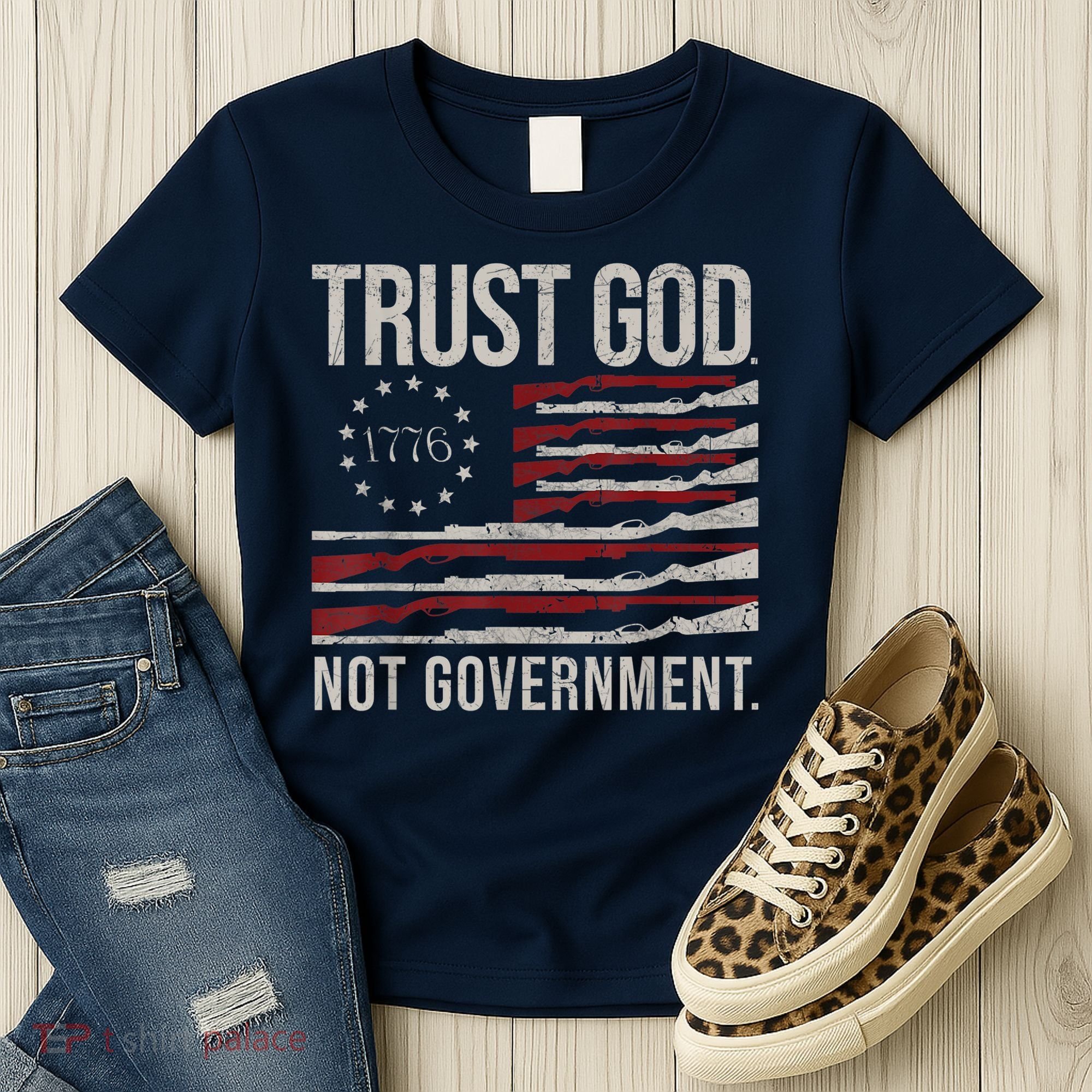 Trust God Not Government Anti Government Political Women's T-Shirt
