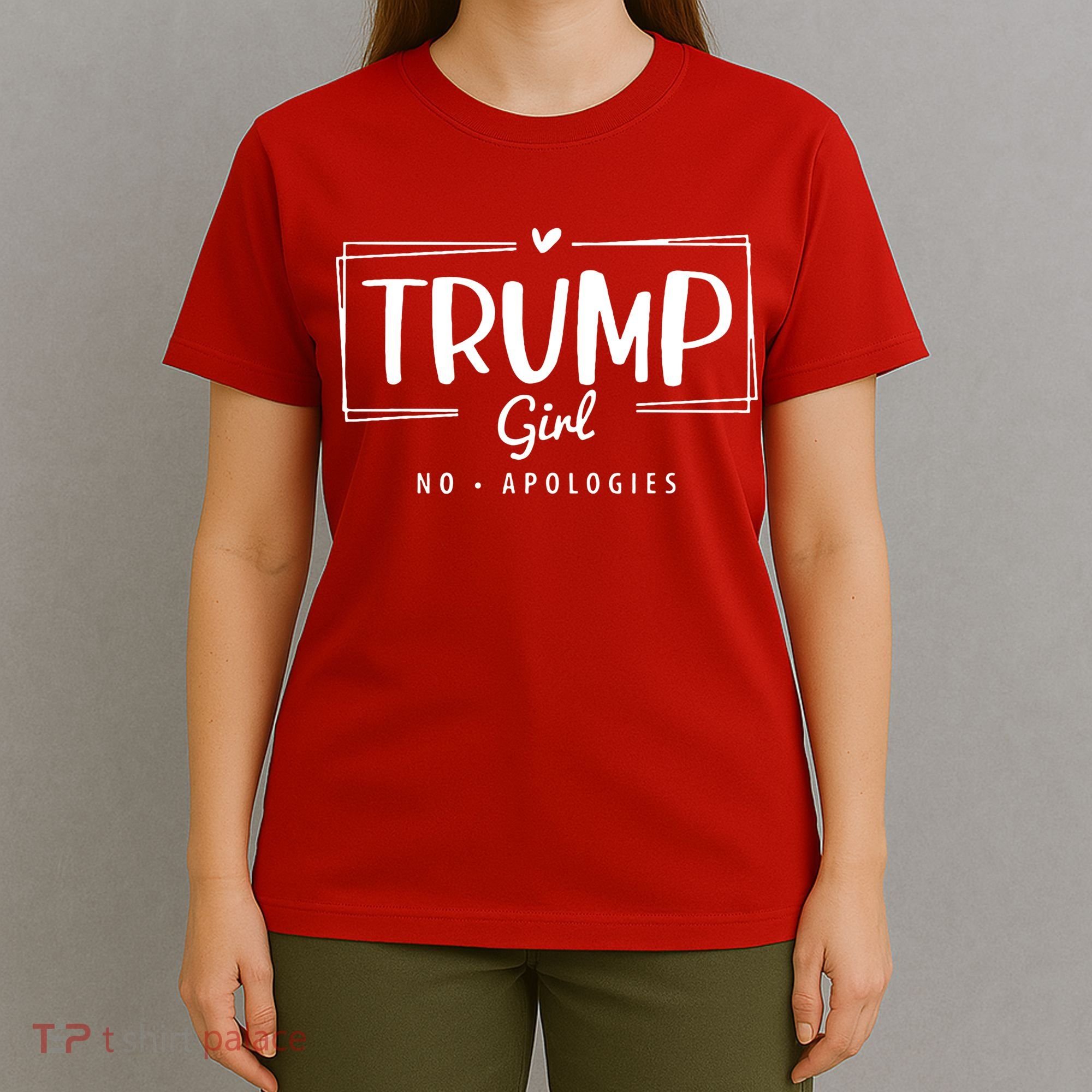 Trump Girl No Apologies Election 2024 T-Shirt