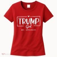 Trump Girl No Apologies Election 2024 Women's T-Shirt thumb 0