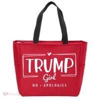 Trump Girl No Apologies Election 2024 Tote Bag thumb 0