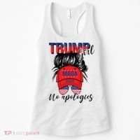 Trump Girl No Apologies Patriotic American Women's Tank Top thumb 0