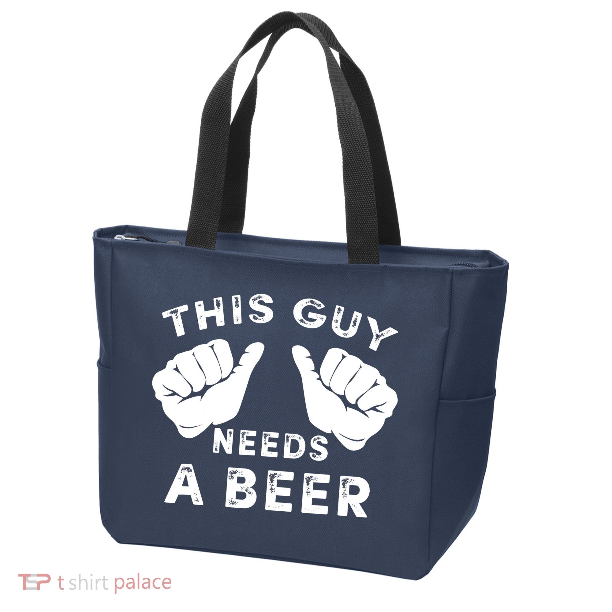 This Guy Needs A Beer - Funnys Drinking Gift Tee Tote Bag