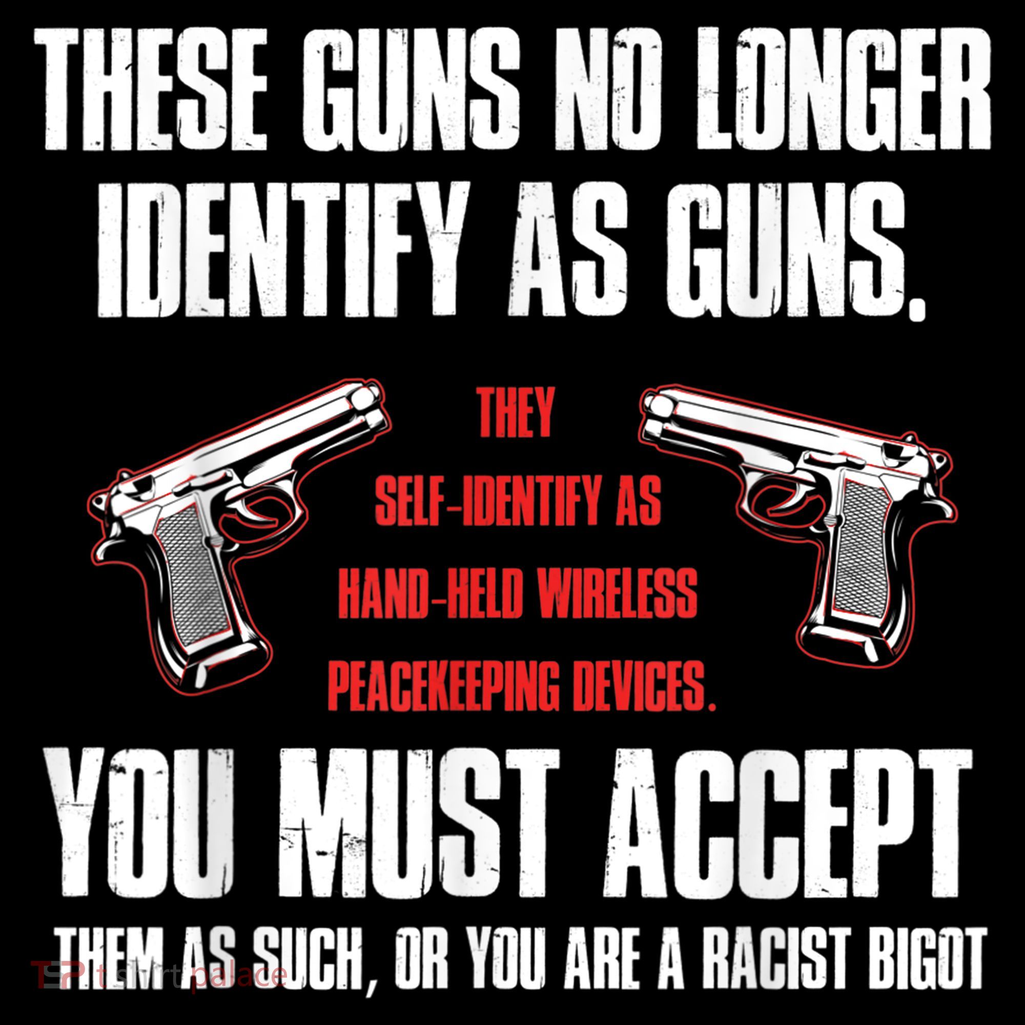 These Guns No Longer Identify As Guns Funny Gun Women's Hoodie