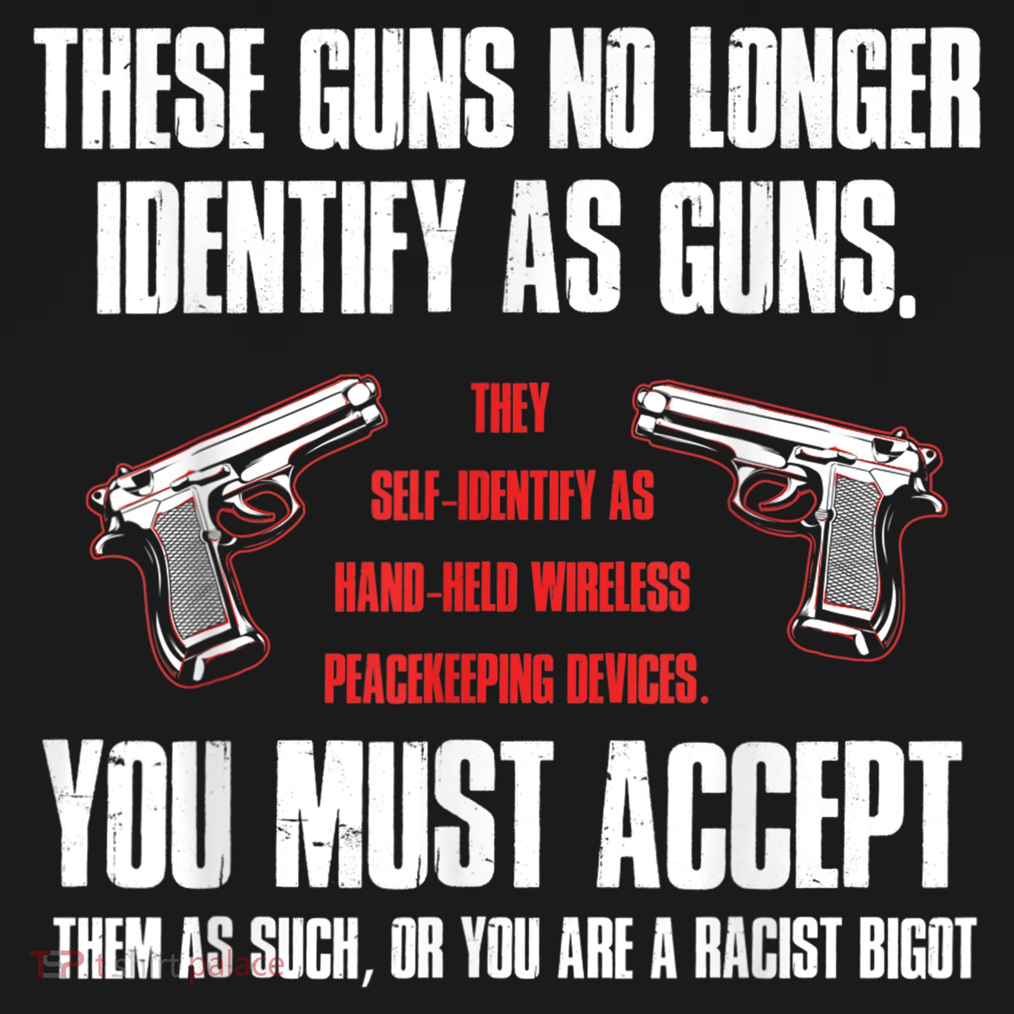 These Guns No Longer Identify As Guns Funny Gun Women's Tank Top