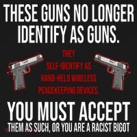 These Guns No Longer Identify As Guns Coaster thumb 2