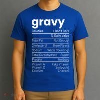 Turkey Gravy Nutrition Facts Thanksgiving Nutrition Facts Gift T-Shirt thumb 3