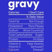 Turkey Gravy Nutrition Facts Thanksgiving Nutrition Facts Gift T-Shirt thumb 7