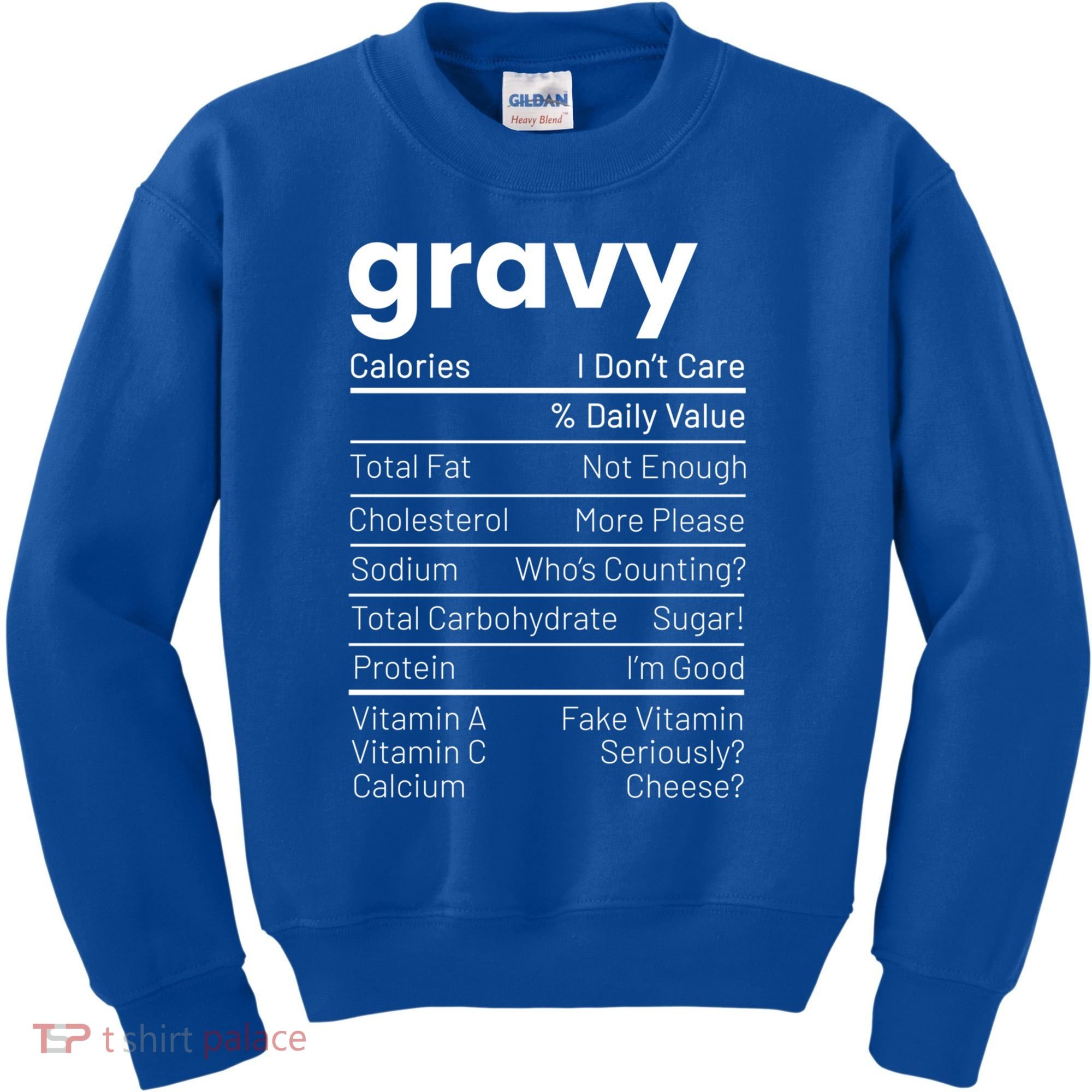Turkey Gravy Nutrition Facts Thanksgiving Nutrition Facts Gift Kids Sweatshirt