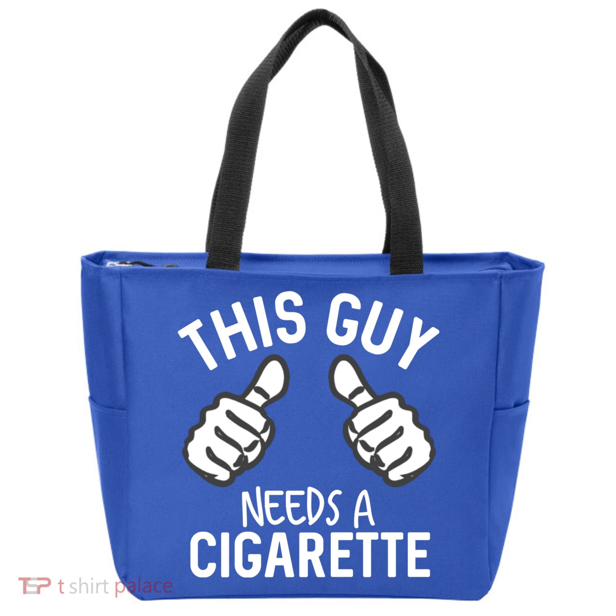 This Guy Needs A Cigarette Funny Smoking Cigarettes Cute Gift Tote Bag
