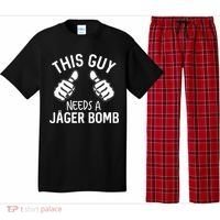 This Guy Needs A Jager Bomb Funny Alcohol Spirits Pajama Set thumb 0