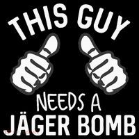 This Guy Needs A Jager Bomb Funny Alcohol Spirits Women's Hoodie thumb 2