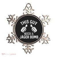 This Guy Needs A Jager Bomb Funny Alcohol Spirits Ornament thumb 0