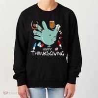 Turkey Glove Nurse Happy Thanksgiving Gobble Gobble Nurse Women's Sweatshirt thumb 0