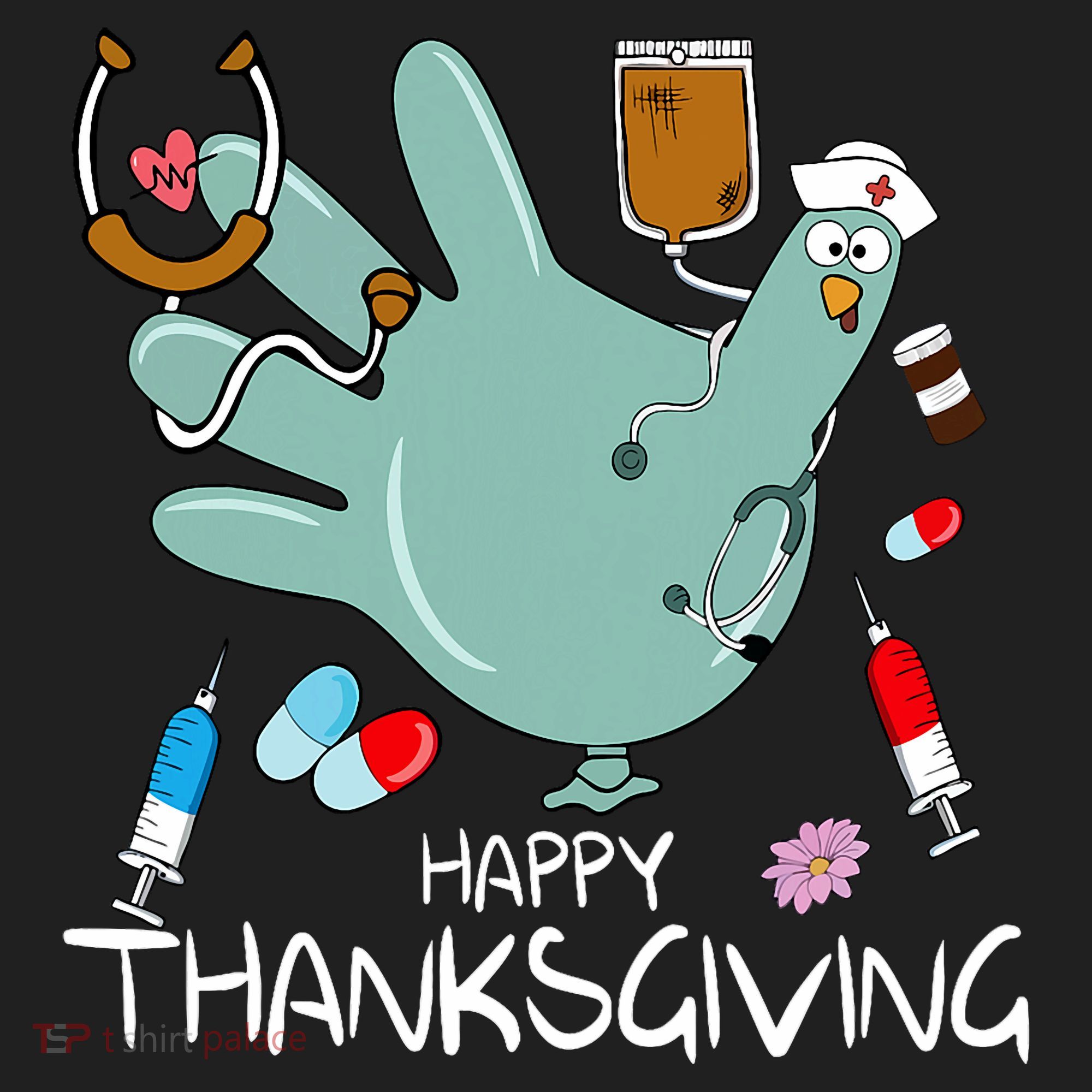 Turkey Glove Nurse Happy Thanksgiving Gobble Gobble Nurse Women's Sweatshirt