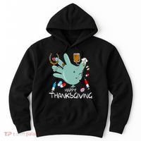 Turkey Glove Nurse Happy Thanksgiving Gobble Gobble Nurse Hoodie thumb 0