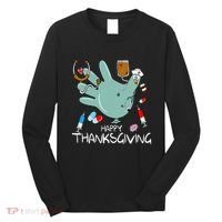 Turkey Glove Nurse Happy Thanksgiving Gobble Gobble Nurse Long Sleeve Shirt thumb 0