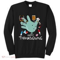 Turkey Glove Nurse Happy Thanksgiving Gobble Gobble Nurse Sweatshirt thumb 0