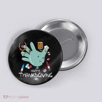 Turkey Glove Nurse Happy Thanksgiving Gobble Gobble Nurse Button thumb 0