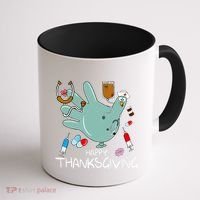 Turkey Glove Nurse Happy Thanksgiving Gobble Gobble Nurse Coffee Mug thumb 1
