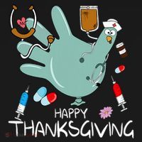 Turkey Glove Nurse Happy Thanksgiving Gobble Gobble Nurse Mousepad thumb 1