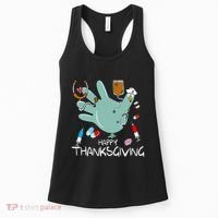 Turkey Glove Nurse Happy Thanksgiving Gobble Gobble Nurse Women's Tank Top thumb 0