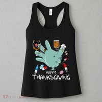 Turkey Glove Nurse Happy Thanksgiving Gobble Gobble Nurse Women's Tank Top thumb 3