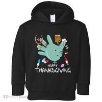 Turkey Glove Nurse Happy Thanksgiving Gobble Gobble Nurse Toddler Hoodie thumb 0