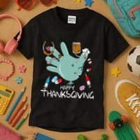 Turkey Glove Nurse Happy Thanksgiving Gobble Gobble Nurse Kids T-Shirt thumb 3