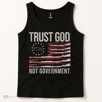 Trust God Not Government Antigovernment Political Tank Top thumb 2